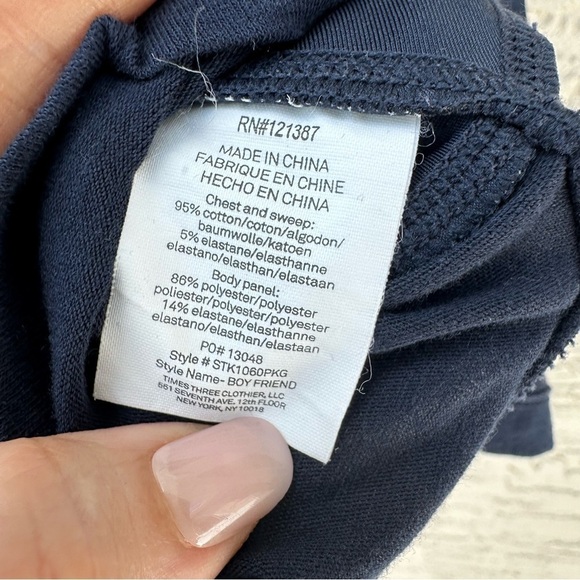 Yummy Navy Tummy Control Slimming Tank Tee Undershirt, Medium - Picture 9 of 9